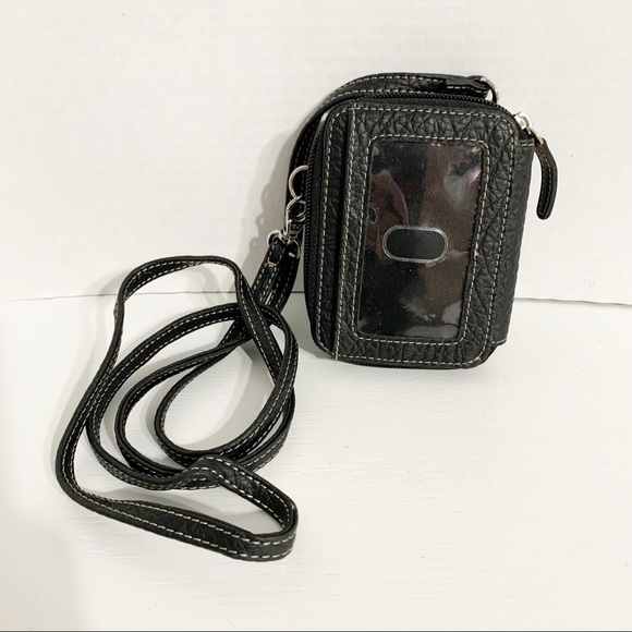 Rossetti Faux Leather Wallet Crossbody Bag Credit Card Organizer Fully Lined 🖤 - Picture 1 of 13